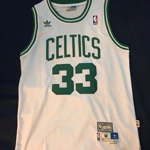 Larry Bird Boston Celtics Home Throwback Adidas Basketball Men Medium Worn Once